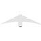 Ekena Millwork Alberta Architectural Grade PVC Gable Bracket, 48"W x 12"H x 4"D x 4"F, 6/12 Pitch GBP048X12X0404ALB00 - alternate 2